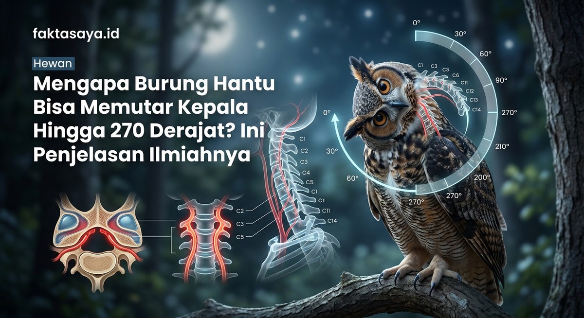 Mengapa Burung Hantu Bisa Memutar Kepala Hingga 270 Derajat? Ini Penjelasan Ilmiahnya