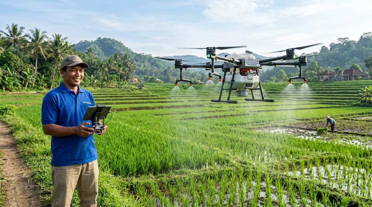 Mengapa Petani Indonesia Mulai Beralih ke Drone untuk Pemupukan?